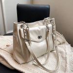 Retro tekstuuriga &otilde;livaha nahast naiste kott Suur kott Naiste &uuml;he &otilde;la moodne mitmek&uuml;lgne crossbody kott valge