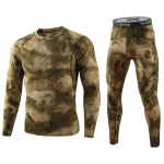 Meeste v&auml;lispesu Camo termopesu Spordipesu fliis soojad sukkp&uuml;ksid kompressioon kiiresti kuivav termopesu komplekt Meeste Camo &uuml;likond 2XL