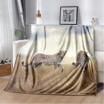 3d Tier Gepard Leopard Multifilmi tekk voodile Piknikutekk Diivan &otilde;huke tekk Kliimaseadmete tekk Kohandatud tekid 75x100cm 30x40inch