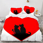 Armastuss&uuml;dame tekikott Luksuslik romantiline teema paarile Yst&auml;v&auml;np&auml;iv&auml; Kingitused Mikrokiust magamistoakaunistused Naiste Kingitused Kuningannale 155x215cm 3pcs