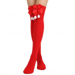 1 paar naiste triibulise tr&uuml;kiga &uuml;le p&otilde;lve sokid, &uuml;hev&auml;rvilised kikis&otilde;lme kujundusega reie k&otilde;rged sukad k&otilde;rged elastsed j&otilde;ulusukad