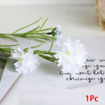 3 kahvlit/kimp Romantiline pulma taim siidist lill rukkilille kaunistus kodu mood kunstlik 1PC