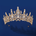 Uus Rhinestone Crown Pruudi peakate Euroopa ja Ameerika elegantsed pulmaaksessuaarid Korea k&otilde;iksobivad kroonipeapaelad pulmaaksessuaarid