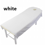 1 tk Beauty voodi lauakate Kosmeetikasalongi linad Hole SPA massaažihooldusega linad 80cmx190cm valge