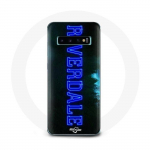 &Uuml;mbris Samsung Galaxy s10 pluss Riverdale'i seeria logole, sinine