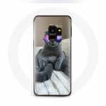 Lillade prillidega &uuml;mbris Samsung galaxy S9 plus Cat jaoks