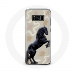 &Uuml;mbris Samsung Galaxy S8 Plus friisi musta hobuse t&otilde;ugu jaoks