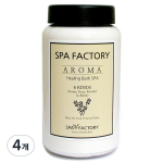 Spa Factory 6 Scent Aroma Bubble Bath Salt Mint, 350g, 4 pieces