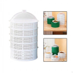 6-kihiline kaanega toidukate, t&uuml;hjenduskorv, puuvilja-grillkate, juurviljade hoiualus roheline