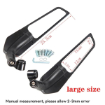For Yamaha Honda Suzuki Kawasaki Buell MV Agusta motorcycle fixed wind wing competitive rearview mirror reversing mirror large size