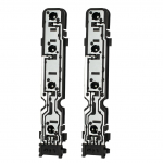 2X Ford Transit MK6 MK7 2000-2014 tagumise tagatule lambi lambipesa pesa objektiivi kobara tr&uuml;kkplaadi vahetus must