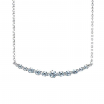 SACE GEMS D VVS1 Full Moissanite Diamond Ripats Kaelakeed Naistele S&auml;delevad Pulmapeo Ehted GRA S925 Sliver Kaelakee valge
