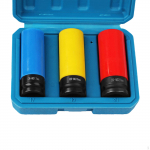 Rattapesa komplekt, kaitsel&ouml;&ouml;gi meeterm&otilde;&otilde;dustik 17mm, 19mm, 21mm 1/2-tolline ajam 3 piece kit