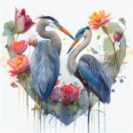 T786#Hearts Birds Seinakleebis Lastetoa taust Kodukaunistus Seinapilt Elutoa tapeet Naljakas kleebis A-28.8x30cm-PET