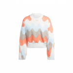 Adidas x Marimekko dressipluus &uuml;mmarguse kaelusega naiste dressipluus korall-roosa IC6351 XXL