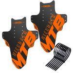 2PCS New 2022 Mud MTB guard Bicycle Mountain Road Bike Fenders Wings Cycling bike front fender cool Bicycle Accessories Orange 2PCS