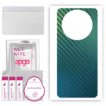 apgo Protective Skin Sticker for the back compatible with Honor X40 GT, Wrap Film, Foil, Vinyl - Pattern Carbon Chameleon CAKA1