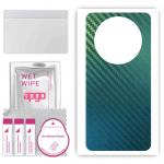 apgo Protective Skin Sticker for the back compatible with Sharp Aquos R8 Pro, Wrap Film, Foil, Vinyl - Pattern Carbon Chameleon CAKA1