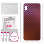 apgo skin sticker film foil vinyl for the BACK compatible with Samsung Galaxy A10s, scratch-resistant, easy to install - Carbon Chameleon CAKA5