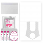 apgo Protective Skin Sticker for the back compatible with Oukitel K10, Wrap Film, Foil, Vinyl - Pattern Transparent Carbon