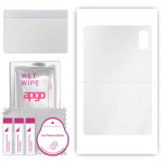 apgo Ultra Clear Protective Skin Sticker for the back compatible with HTC A103 Plus, Wrap Film, Hydrogel Film, Flexible, Soft TPU with positioning lay