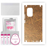 apgo Protective Skin Sticker for the back+sides compatible with Xiaomi Mi 11X Pro, Full Wrap Film, Foil, Vinyl - Pattern Rusty Copper