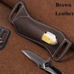 16,5*6,5 cm volditav nuga pruun &uuml;mbrishoidja uus taskujahihoidja matkavarustus Leather pruun