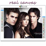 DIY t&auml;isringi teemantjoonistus Ristpistes 3D koomiks kodu dekoratiivkunst teemantjoonistus 5d teemantkunsti joonistus Full Round 25X37.5CM