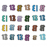 24 tk. &otilde;nnenumber 13 ajutised t&auml;toveeringud kleebised s&auml;delevad &ouml;&ouml;s&auml;rgid k&auml;tet&auml;toveeringud iidoli kontsertreivi tarvikud f&auml;nnidele kingitus 24PCS