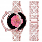 Rihma &uuml;mbrise kaitse Samsung Galaxy Watch 6 5 40 mm 44 mm metallist k&auml;ev&otilde;ru jaoks Galaxy Watch 4 44 mm 40 mm ribaga teemantkattega Galaxy watch 4 40mm