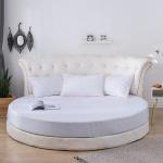 High Grade Pure Cotton Round Bedspread 200cm Round Bed Sheet 100% Cotton Solid Color Bed Skirt No Pillowcase 1pc Sheet 220cm