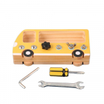 Laste alushariduse simulatsiooni t&ouml;&ouml;riistakast M&auml;ngumaja kruvidega m&auml;nguasjad Praktilised h&otilde;ivatud veoauto treiler