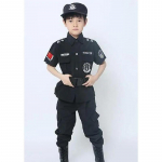 Agent politsei vormiriietus kuulikindel vest ja kiivriga kost&uuml;&uuml;m, uhke kleit lastele, kost&uuml;&uuml;m, politseinik, cosplay, s&uuml;nnip&auml;evakingitus 130cm