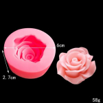 3D roosi&otilde;ie kujuga kook Fondant silikoonvorm Lillek&uuml;&uuml;nlavorm Tassikoogi tarretiskomm &scaron;okolaadikaunistus k&uuml;psetust&ouml;&ouml;riist vorm A