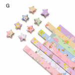 540 lehte prinditud mustriga koomiksipaber Kosmose taevas Origami Lucky Star Kokkupandav isetegemise paberiribad kingitus lastele