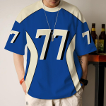 Moodne meeste T-s&auml;rk 3D Splicing, v&auml;rviline digitaalne printimine Meeste kampsunist paari mudelid Hip-hop l&uuml;hikeste varrukatega avara T-s&auml;rk XL