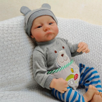 Reborn Baby Realistlik pehme kehaga m&auml;nguasi Bebe vasts&uuml;ndinud viimistletud juustega v&auml;rvitud nukk lastele t&uuml;drukutele kingitud nukud 48cm