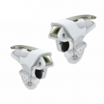 1 paari metallist m&auml;ngupult PUBG mobiilne kontroller, tulistamistelefoni nupp p&auml;&auml;stikuplaat L1R1Gaming Shoo S8Z3 white-1 pair