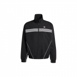 Adidas Originals Leegidega Jakk Kolme Triibu Mustriga Tr&uuml;kiga Meeste Jakk Must IS0242 XXL