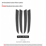 BMW X5 E70 X6 E71 auto siseukse paneeli viimistlusriba j&otilde;udluskleebis, mis on valmistatud Alcanrtara sisekujundustarvikutest Carbon Fiber X6