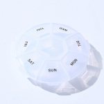 7 p&auml;eva reisi &uuml;mmargune pillide korraldaja niiskuskindel pillikarp tasku igap&auml;evaseks tableti&uuml;mbriseks reisimiseks kaasaskantav ravimihoidja konteiner