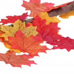 100 tk Kunstlik siidist vahtraleht, s&uuml;gisene v&otilde;ltsleht, vanik vahtralehtede kaunistus 100pcs