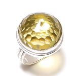 Citrine Gemstone Handmade 925 Sterling Silver Gift Jewelry Ring Size 7 f9e90