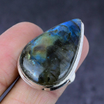 Labradorite Gemstone Handmade 925 Steling Silver Gift Jewelry Ring Size 8 e3l21