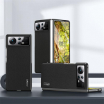 Luksuslik puidus&uuml;&uuml;ga nahast v&auml;rvilise tekstuuriga silikoon&uuml;mbris Xiaomi Mix Fold 3 2 jaoks, pehme p&otilde;rutuskindel t&auml;ielik kaitse, &auml;ri&uuml;mbris Mix Fold 3 roheline