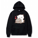 Naiste pikkade varrukatega Naiste pikkade varrukatega Kawaii Girl Anime Pusa Fliisist Harajuku Suurem&otilde;&otilde;tmeline vabaaja pullover Armas s&otilde;brap&auml;eva S