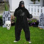 Gorilla Costume Dress up Outfits for Stage Performance Festival Cosplay Carnival black