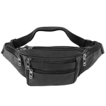 Meeste nahast v&ouml;&ouml;kohaga mitme taskuga hoiukott must