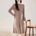 Naiste ka&scaron;miirkleit Qinghe ka&scaron;miir 30% ka&scaron;miir 70% vill s&uuml;gis-talvine ka&scaron;miir seelik pehme ja soe XL pruun