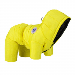 Veekindel koerajope v&auml;ikestele ja keskmistele koertele Riided Kutsikate kapuutsid Mantel Chihuahua Kombinesoonid Puudel Shih Tzu Jumpsuit Lemmikkost&uuml;&uuml;mid L kollane
